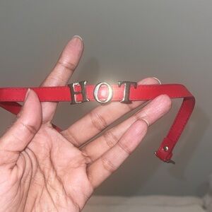 HOT red choker necklace